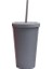 Orange 450ML 450ML Mat Feel Kahve Fincanı Food Grade Pp Plastik Macaron Öğrenci Fincanı Şeker Renkli Su Bardağı 450ML Buzlu Plastik Pipetli Bardak (Yurt Dışından) 5