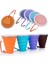Turuncu 270 ml Taşınabilir Katlanır Bardak Gıda Sınıfı Su Bardağı Seyahat Silikon Geri Çekilebilir Renkli Taşınabilir Açık Kahve Handcup (Yurt Dışından) 2