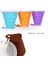 Turuncu 270 ml Taşınabilir Katlanır Bardak Gıda Sınıfı Su Bardağı Seyahat Silikon Geri Çekilebilir Renkli Taşınabilir Açık Kahve Handcup (Yurt Dışından) 4