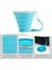 Turuncu 270 ml Taşınabilir Katlanır Bardak Gıda Sınıfı Su Bardağı Seyahat Silikon Geri Çekilebilir Renkli Taşınabilir Açık Kahve Handcup (Yurt Dışından) 5