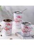 560ML 301-600ML Kiraz Çiçeği Paslanmaz Çelik Termal Kupa Çift Duvar Sızdırmaz Seyahat Kapaklı Fincan Kahve Çay ve Kamp Için Mükemmel (Yurt Dışından) 2