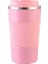 Pembe B 380ML 380/510ML Paslanmaz Çelik Vakum Kahve Fincanı Moda ve Yalıtımlı Bardak Yaratıcı Taşınabilir Arabaya Monte Su Bardağı (Yurt Dışından) 1