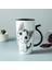 580ML 4 400-600ML Drinkware Kedi Kupa Seramik ve Çömlekçilik Hediyeler Kahve Fincanları Japon Tarzı Özgünlük Sevimli Fincan 1 Adet Seramik Tazas (Yurt Dışından) 1