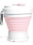 Pembe 350 ml Katlanır Silikon 6 Renk Taşınabilir Silikon Teleskopik Içme Katlanabilir Kahve Fincanı Katlanır Silika Kapaklı Bardak Seyahat (Yurt Dışından) 1