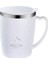 Beyaz 350ML Çocuk Paslanmaz Tumbler Sızdırmaz Geniş Ağızlı Smoothie Bardaklar Soğuk ve Sıcak Içecekler Için Saplı Kahve Kupaları Xqmg (Yurt Dışından) 1