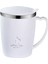 Beyaz 350ML Çocuk Paslanmaz Tumbler Sızdırmaz Geniş Ağızlı Smoothie Bardaklar Soğuk ve Sıcak Içecekler Için Saplı Kahve Kupaları Xqmg (Yurt Dışından) 5