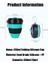 STYLE2WHITEGREEN 450ML Katlanır Silikon Bardak Kupalar Katlanabilir Kahve Kamp Saman Kapaklı Bardak Spor Şişe Kancası Genişletilebilir Haşlanma Korumalı Yeniden Kullanılabilir (Yurt Dışından) 4