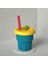 Stil 10 300 ml Anti-Sonbahar Silikon Su Bardağı 12 Karikatür Renk Çevre Dostu Drinkware Saman Tipi Çocuk Oğlan Kız Drinkware Süt Suyu Bardak Sıcak J242 (Yurt Dışından) 1