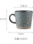 D Yeşil 350 ml Yeni Kahve Fincanları Büyük Iskandinav Retro Seramik Kahve Kupa Coffeeware Ofis Çay Kupa Çift Su Bardağı Ev Kumtaşın Kupalar (Yurt Dışından) 1