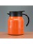 Turuncu 1000 ml 800/1000 ml Büyük Kapasiteli Su Isıtıcısı Paslanmaz Çelik Cezve Isı Yalıtımı Taşınabilir Çaydanlık Kahve Filtresi Coffeeware (Yurt Dışından) 1