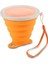 Turuncu 270ML Katlanır Bardaklar 270ML Bpa Ücretsiz Gıda Sınıfı Su Bardağı Seyahat Silikon Geri Çekilebilir Renkli Taşınabilir Açık Kahve Handcup (Yurt Dışından) 1