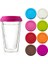 Beyaz 400 ml 13.6 Oz 10 Ons Isıya Dayanıklı Çift Duvar Borosilikat Kahve Fincanları Kupalar Latte Içecekler Için Farklı Renk Silikon Kapaklı Tumbler (Yurt Dışından) 2