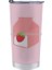 20 Oz Çilek Süt Karikatür Kawaii Seyahat Kupa Buz Bardağı 304 Paslanmaz Çelik Vakum Yalıtımlı Araba Bardak Kahve Kupa Kore Kore Şeftali Mil (Yurt Dışından) 1