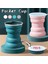 Mavi 320 ml Katlanır Silikon Taşınabilir Çay Bardağı Katlanabilir Yeniden Kullanılabilir Su Şişesi Kahve Fincanı Tur Kampı Teleskopik Spor Seyahat Çevre Dostu Kupalar (Yurt Dışından) 2