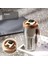 Gümüş Kahve 450 ml Paslanmaz Çelik Kahve Fincanı Akıllı LED Sıcaklık Göstergesi Termos Şişe Kahve Kupa Seyahat Kupa Yalıtımlı Tumbler (Yurt Dışından) 1