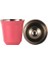 Gül Kırmızısı - 2 Adet 160ML 2 Adet Çift Katmanlı Haşlanma Önleyici Paslanmaz Çelik Kahve Fincanı Espresso Fincan Vakum Bardak Toz Alıcı Süt Sürahisi Kahve Coffeeware (Yurt Dışından) 1