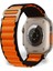 Akıllı Saat Watch için Uyumlu 42MM 44MM 45MM 49MM 1/2/3/4/5/6/se/7/8/ultra Çift Katman Kordon ve Kayışı Siyah(Turuncu) 1