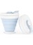 Gök Mavisi 350ML Katlanır Silikon Bardak 350ML Gıda Sınıfı Fda Ücretsiz Taşınabilir Katlanabilir Süt Su Bardakları Açık Havada Seyahat Bpa Ücretsız Katlanabilir Kahve Kupası (Yurt Dışından) 1