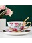 Stil C 200-400 ml Avrupa Asil Kahve Fincanı ve Tabağı Kaşık Seti Öğleden Sonra Çay Seti Zarif Siyah Çay Bardağı Seramik Kupa Ev Partisi Drinkware Hediye (Yurt Dışından) 2
