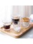 100ML-RENKLI 100ML-200ML Amerikan Latte Buz Klasik Retro Dikey Çizgili Avustralya Beyaz Fincan Basit Kahve Fincanı Düz Beyaz Espresso Fincanı (Yurt Dışından) 3