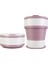 Mor Pembe 550ML 550ML Silikon Bardaklar Taşınabilir Doğa Sporları Su Bardağı Seyahat Kupası Geri Çekilebilir El Fincan Gıda Sınıfı Silikon Katlanır Kahve Fincanı (Yurt Dışından) 1