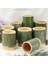 8.5x8 cm 300 ml 4 Adet Bambu Bardak Doğal Bardak Tüp Yeniden Kullanılabilir Pürüzsüz Kupalar Süt Çay Dondurma Pirinç Açık Partiler Barbekü Drinkware Iş (Yurt Dışından) 4