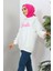 İmaj Butik Krem Barbie Baskılı Üç Iplik Sweatshirt 4