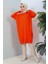 Orange Bisiklet Yaka Merserize Salaş Triko Tunik 1