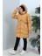 Camel Kapüşonlu Şişme Mont 5