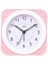 5 Inç Basit Stil Gece Lambası ile Dilsiz Öğrenci Çocuk Yetişkin Sevimli Saat Yatak Odası Başucu Küçük Çalar Saat (Pembe) (Yurt Dışından) 1