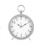 Öğrenciler, Çocuklar ve Yetişkinler Için Gece Işıklı 5 Inç Basit Metal Sessiz Başucu Çalar Saat Sevimli Saat (Gri) (Yurt Dışından) 1