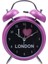 4 Inçlik Metal Çalar Saat Mor I Kalp Şeklinde Londra Işıklı Sessiz Basit Küçük Çalar Saat Çocuklar, Öğrenciler ve Yetişkinler Için Ev Ofis Saati (Yurt Dışından) 1