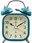 Öğrenciler, Çocuklar ve Yetişkinler Için 3 Inç Kare Metal Işıklı Sevimli Çalar Saat Sessiz Çalar Saat (Mavi) (Yurt Dışından) 1
