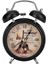 Yatak Odası Için Çalar Saat, Klasik Retro Ultra Sessiz Metal Kuvars Saat, Masa Dolap Başucu Seyahati Için Aydınlatmalı (Siyah) (Yurt Dışından) 1