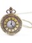 Vintage Romen Rakamları Ölçekli Kuvars Cep Saati, Zincirli, Bronz (Yurt Dışından) 1