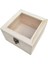 Doğal Ahşap Sandık Kutusu Kutusu Ahşap Sandık Kutusu 9X9X4.5CM (Yurt Dışından) 2