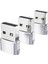 3x Taşınabilir Adaptör 1 - USB 2.0 Veri Iletim Kararlı Konektör, Fiş ve Argent (Yurt Dışından) 5