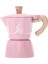 Kahve Makinesi Alüminyum Mocha Espresso Moka Pot 6cup 300ML(PEMBE) (Yurt Dışından) 1