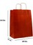 Büküm Saplı Kraft Kağıt Çanta Karton Hediyelik Poşet Torba - Bordo - 18X24 Cm. - 25 Adetlik 2 Paket 2