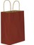 Büküm Saplı Kraft Kağıt Çanta Karton Hediyelik Poşet Torba - Bordo - 18X24 Cm. - 25 Adetlik 2 Paket 5