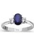 Pırlanta ve Oval Safir Taşlı Yüzük 0417R0043 2