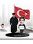 Kişiye Özel Atatürk ve Erkek(Kadın) Öğretmen Temalı 2 Katmanlı Karikatürlü Ahşap Biblo- 3, Öğretmene Hediye, Öğretmenler Günü, 100. Yıl Hediyesi 1