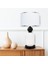 Lotus Opal Black - White Cam Abajur 2