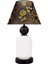 Lotus Opal Black - White Koni Cam Abajur 1