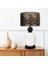 Lotus Opal Black - White Cam Abajur 2