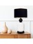 Lotus Opal Black - White Cam Abajur 2