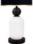 Lotus Opal Black - White Cam Abajur 3