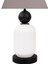 Lotus Opal Black - White Koni Cam Abajur 3