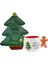 New Year Yılbaşı Çay Fincanı 180 ml ve Çam Ağacı Tabağı 3