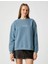 3WAL10043IK Mavi 624 Genç Kız Jersey Sweatshirt 3